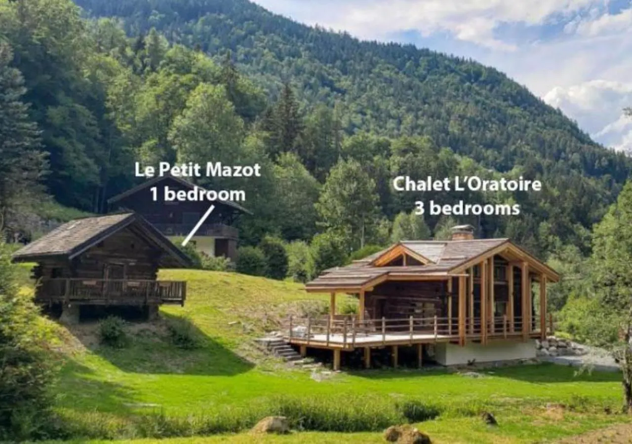 אוש Chalet L'Oratoire & Mazot - Renovated Historic Chalet - Huge Garden & Separate Cabin For 2